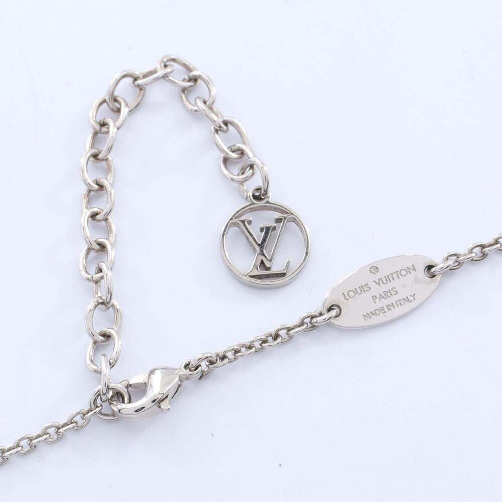 LOUIS VUITTON Silver Necklace - Picture 4 of 6
